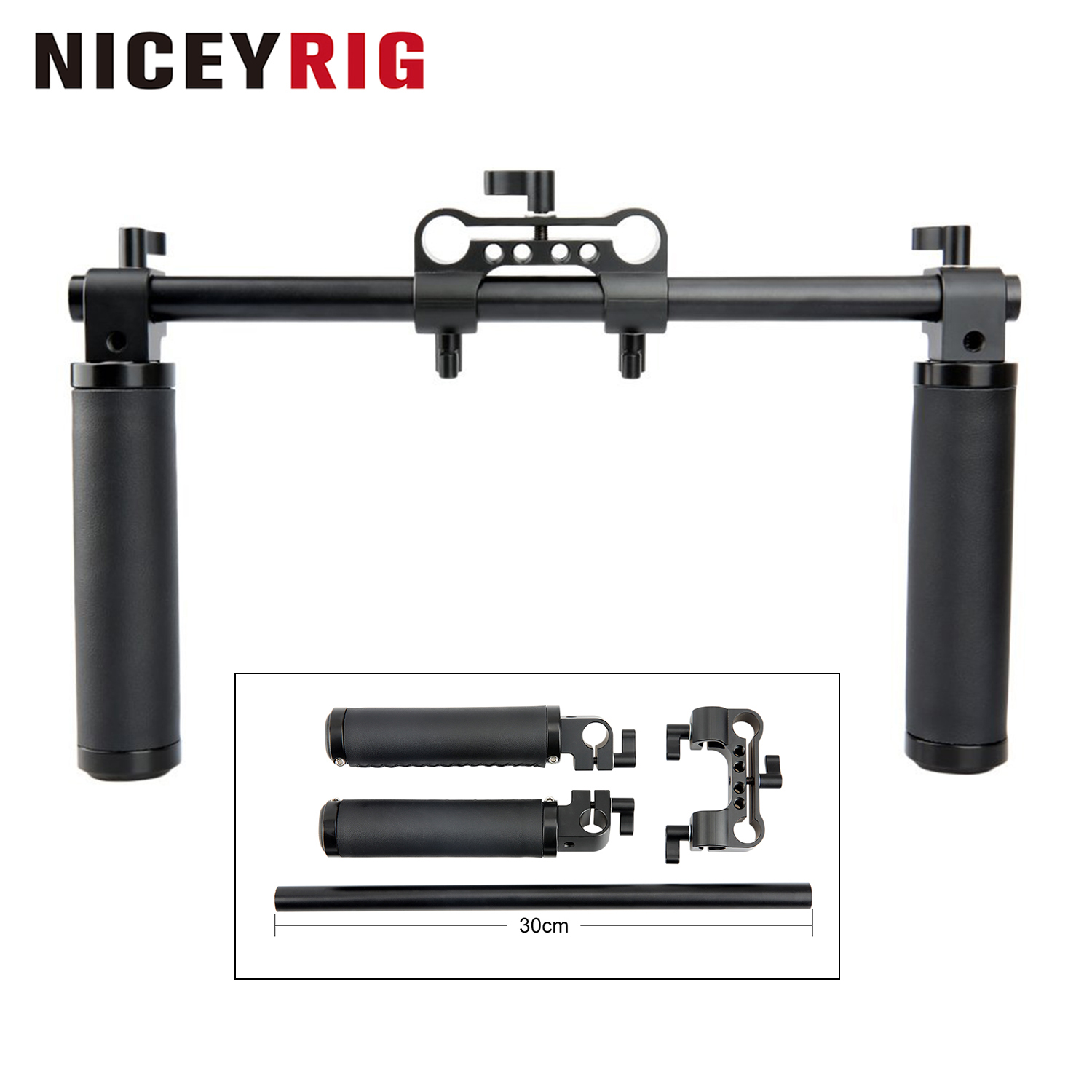 Camera Shoulder Rig Kit - NICEYRIG Camera Handle Kit with 15mm
