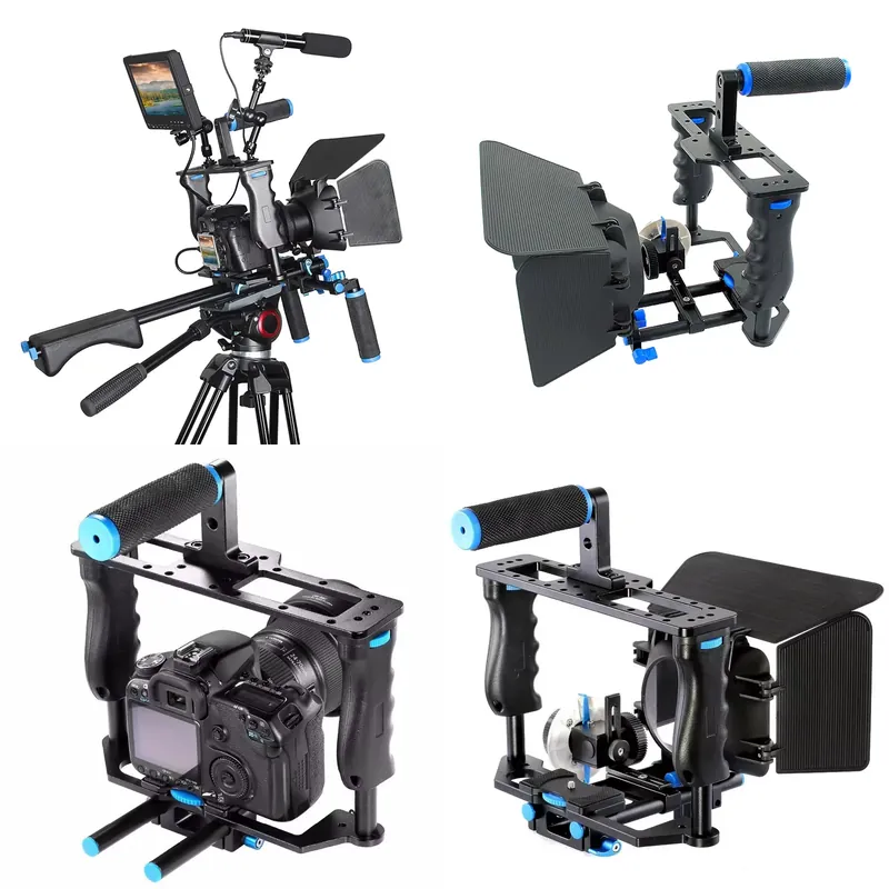 Camera Shoulder Rig Kit - D221 Camera Cage Kit Stabilizer Shoulder